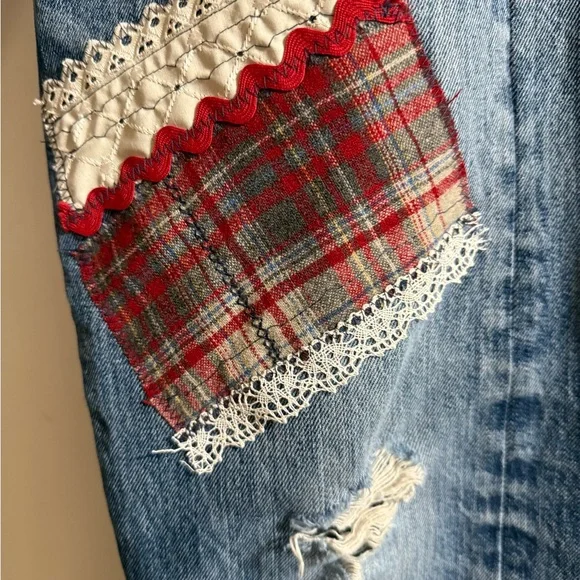 Upcycled 501’s jeans - Picture 4 of 7